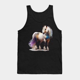 Colorful Fjord Horse Artwork 7 Tank Top